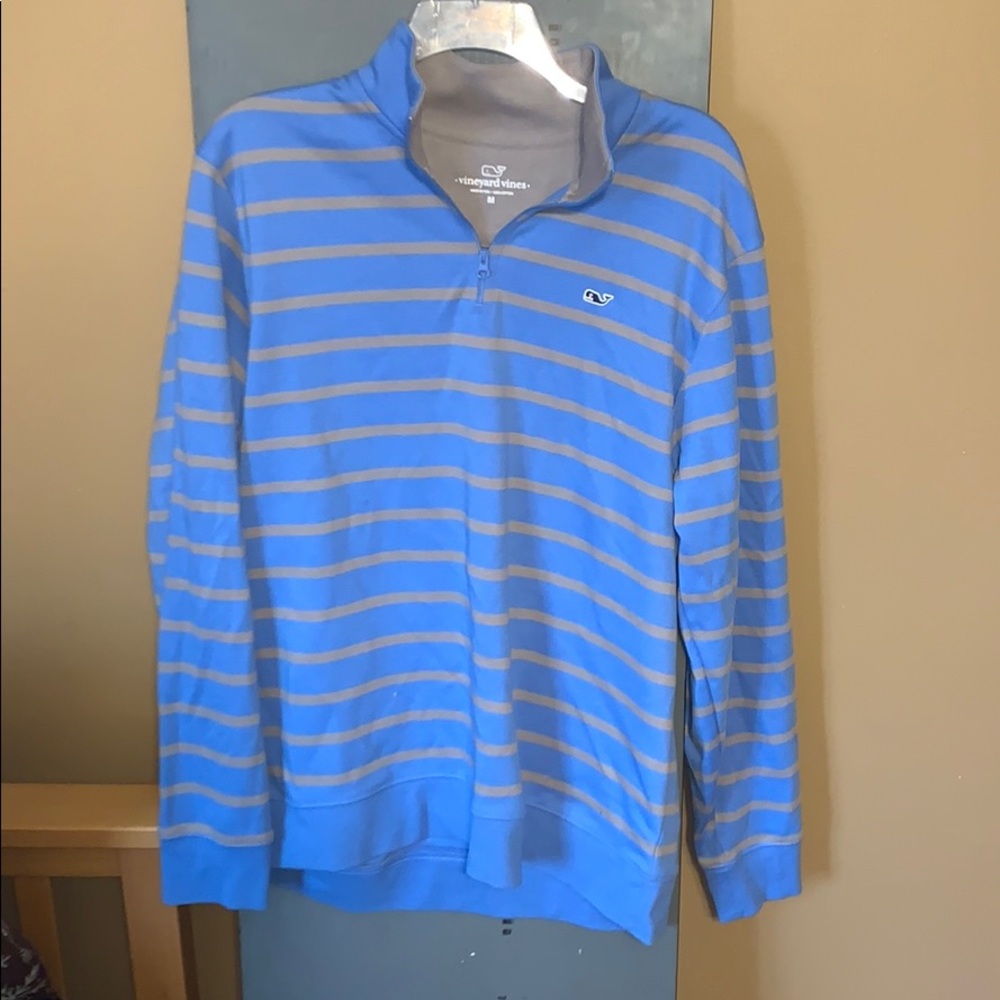 Vineyard Vines striped quarter zip